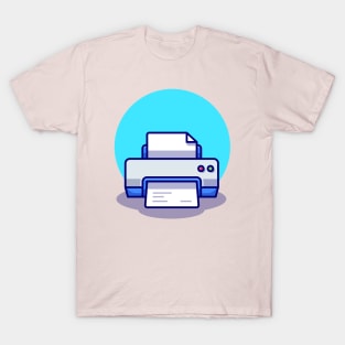 Printer With Paper T-Shirt